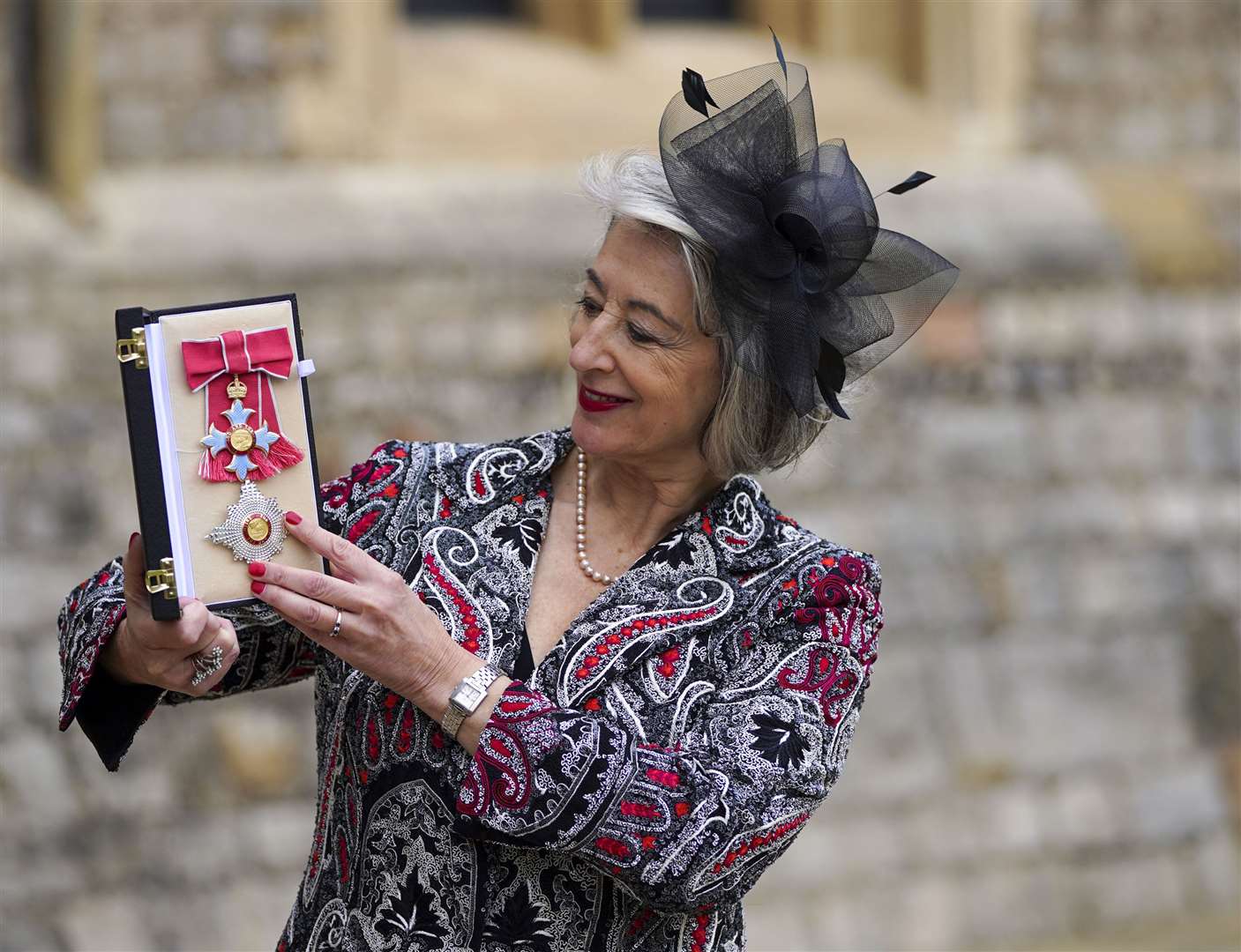Dame Maureen picked her hat from seven she borrowed from the Corrie costume department (Steve Parsons/PA)