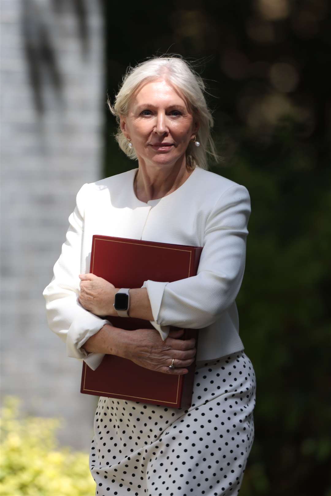 Michelle Donelan’s predecessor Nadine Dorries led the controversial decision to take Channel 4 out of public ownership during her time under Boris Johnson’s leadership. (James Manning/PA)