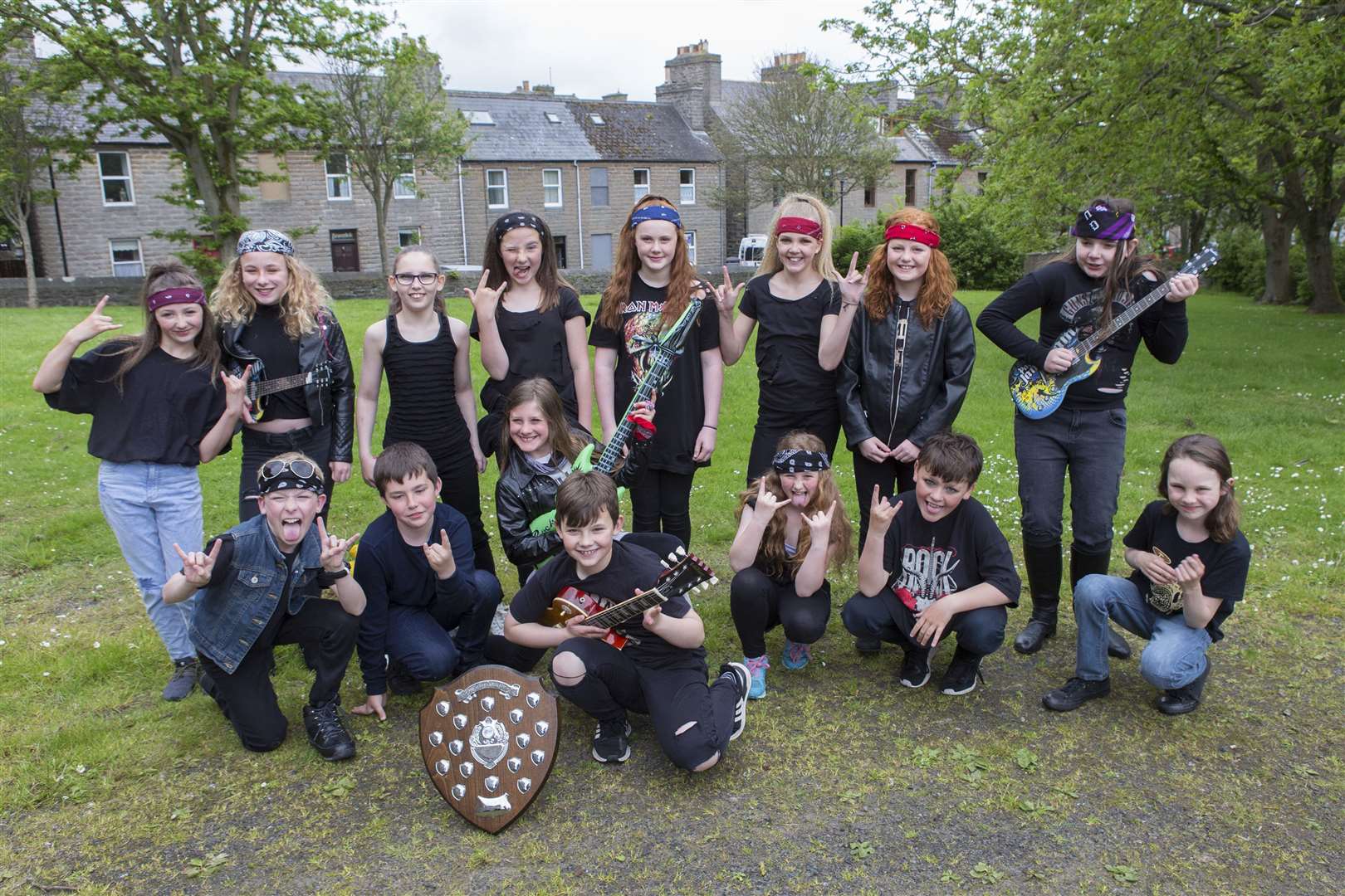 Mount Pleasant P6-7 won the Eann Nicolson Shield for popular song P6/7 with a mark of 90 points. Pictures: Robert MacDonald / Northern Studios