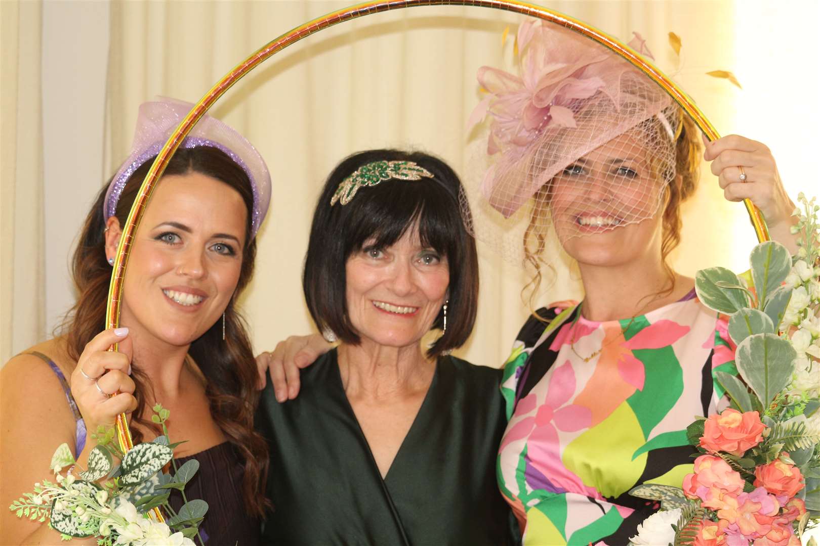 Kathryn Bunch with her daughters Chloe and Siony. Picture: Eswyl Fell