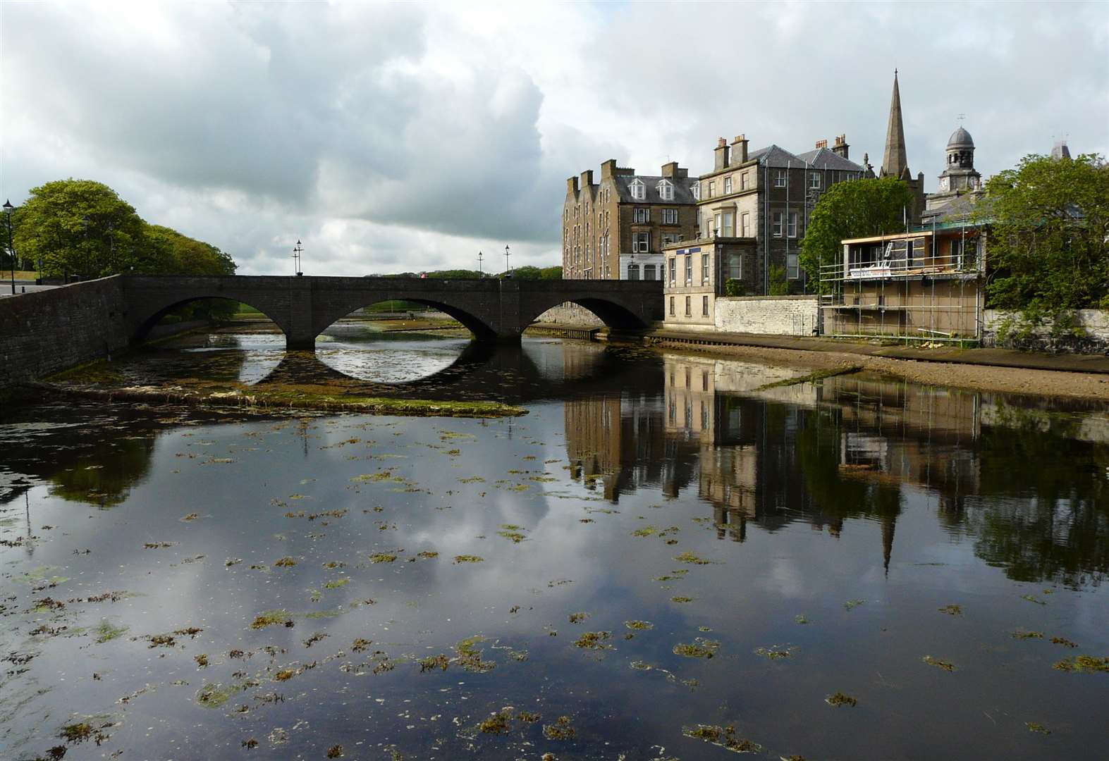 The present Wick Bridge, a wider version of Telford’s three-arch crossing, was completed in 1877. Picture: Alan Hendry