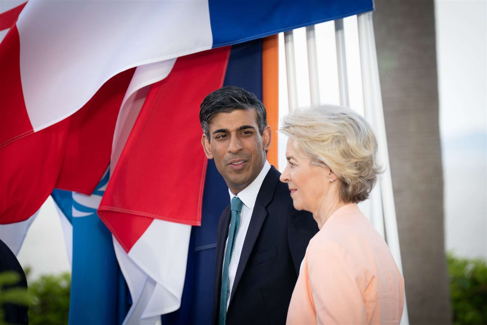 Mr Sunak and European Commission President Ursula von der Leyen hailed the Windsor Framework, though the DUP and others have raised concerns (Stefan Rousseau/PA)