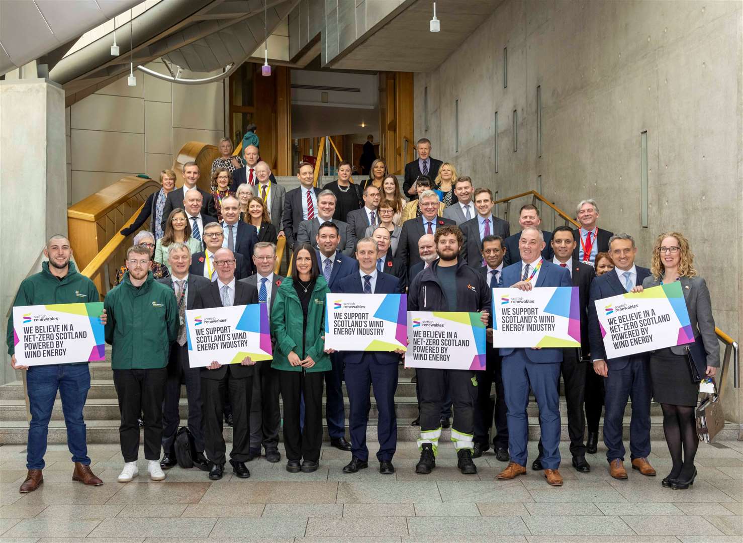 Apprentices and young professionals marked Wind Energy Week 2022 with MSPs.