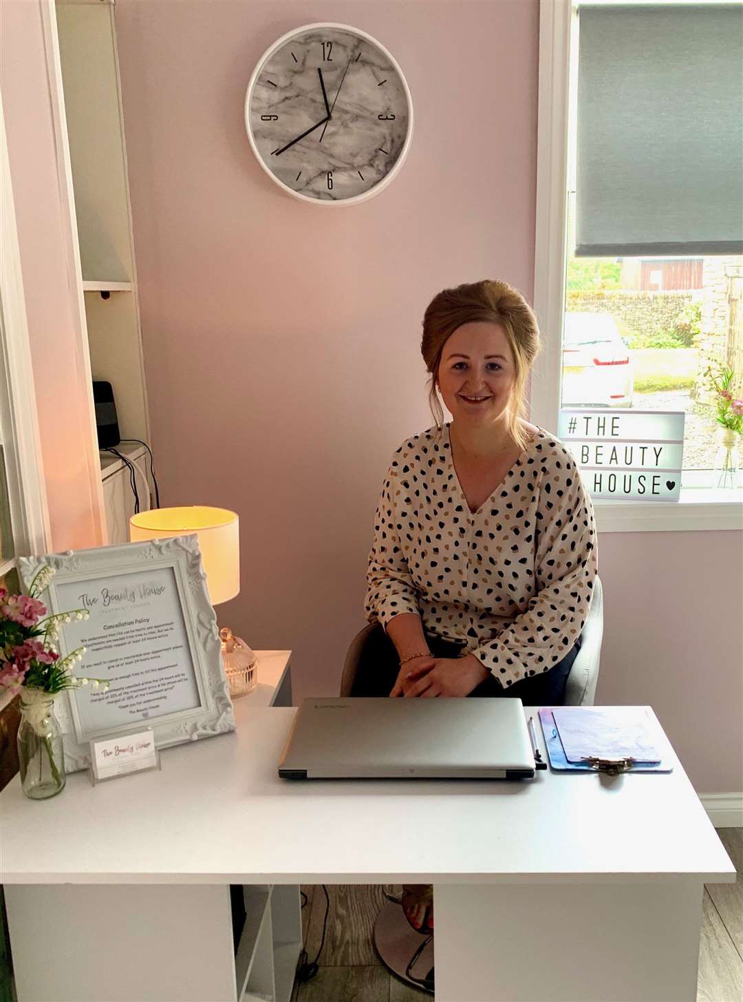 Carey Henderson at The Beauty House, Castletown – one of many to benefit from the first round of the Caithness Business Fund's Covid-19 support scheme.
