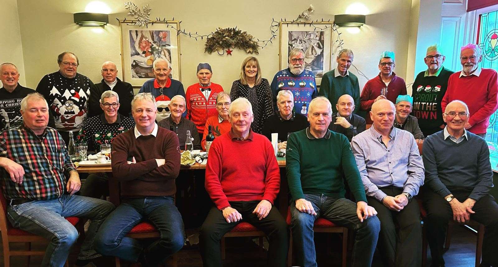 Members of the Reay Golf Club senior section enjoying a Christmas lunch at the Station Hotel in Thurso following their nine-hole festive Texas Scramble.