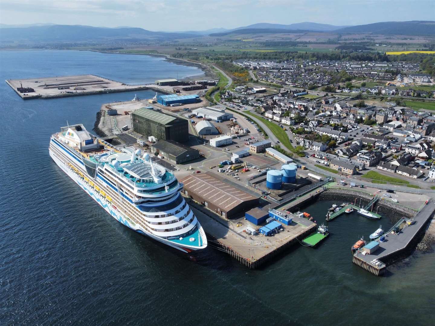 A cruise ship at Invergordon. Picture: Port of Cromarty Firth