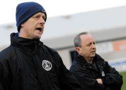 Richard Hughes (left) has not ruled himself out as a candidate for Wick Academy manager.