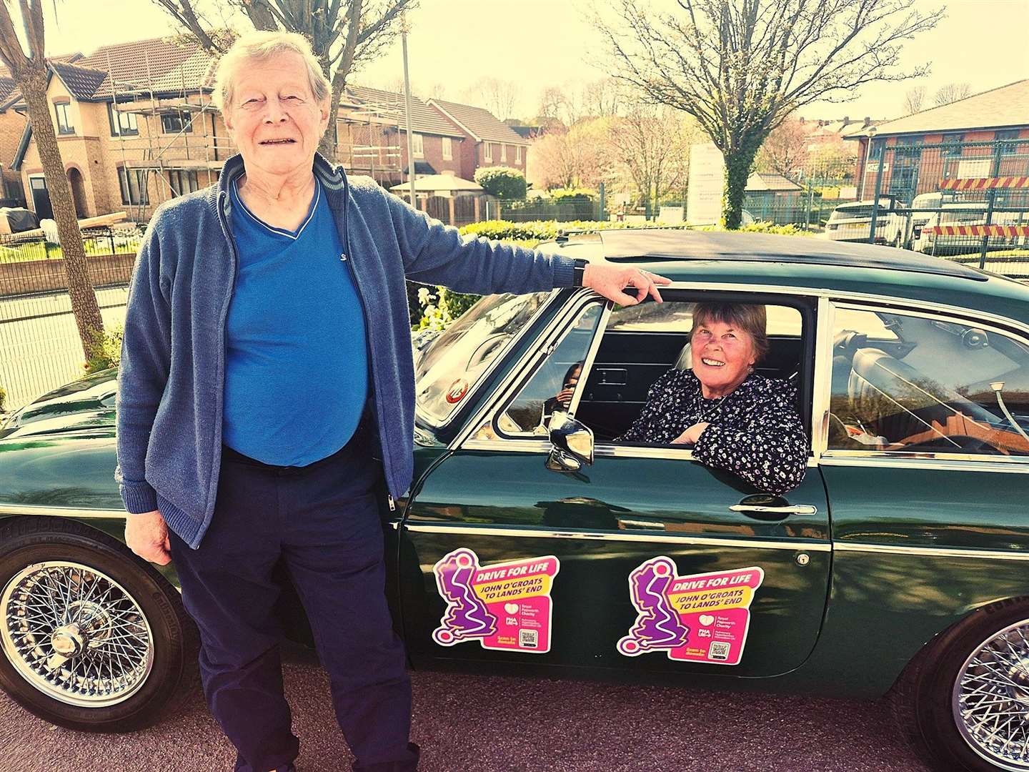 Dave and his wife Thelma will drive the length of the UK as part of a fundraising bid.