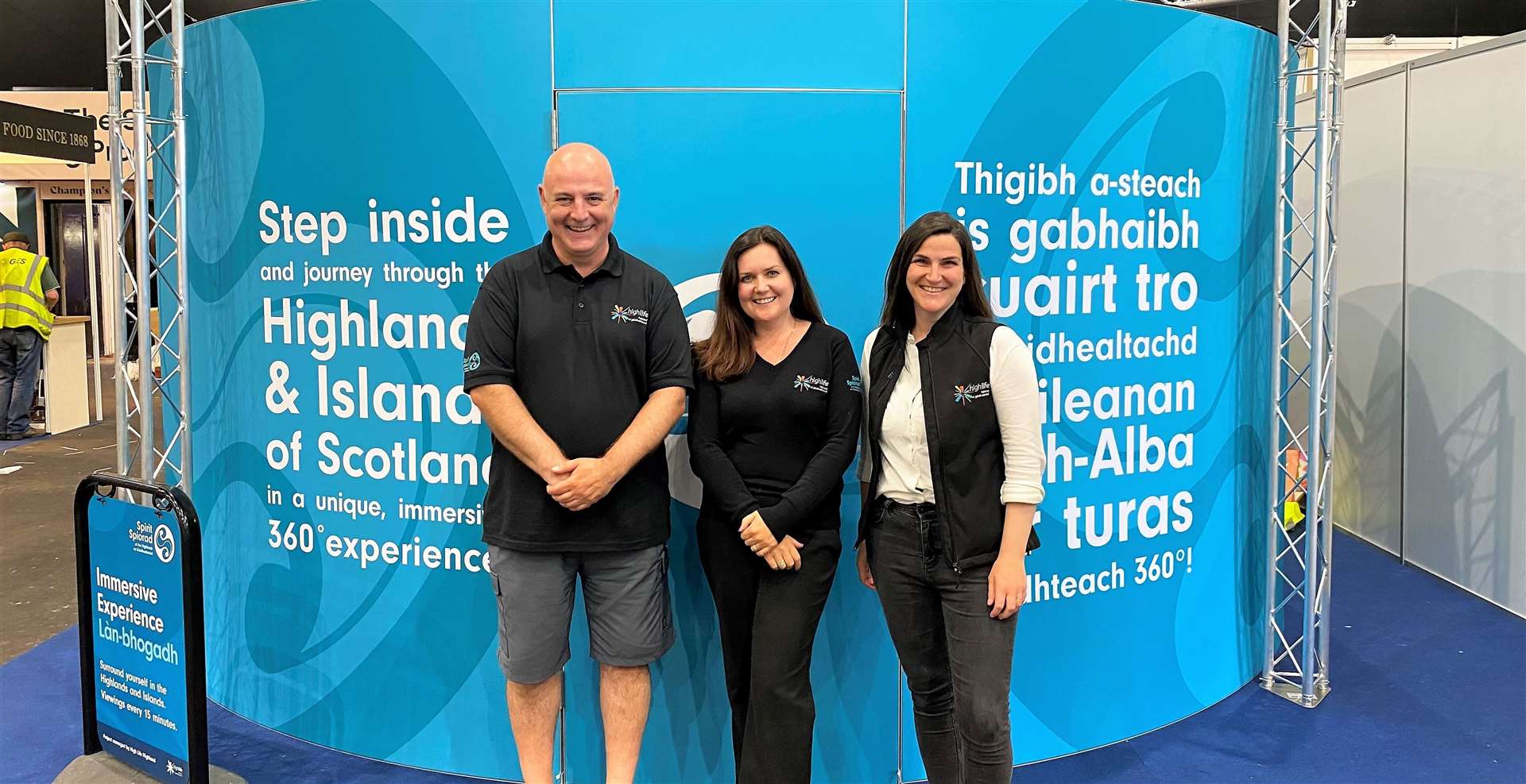 From left, Liam Christie, Mary Don Mohon and Stephanie Reith have worked on the Highland Islands Spirit Project and will be present at the show.