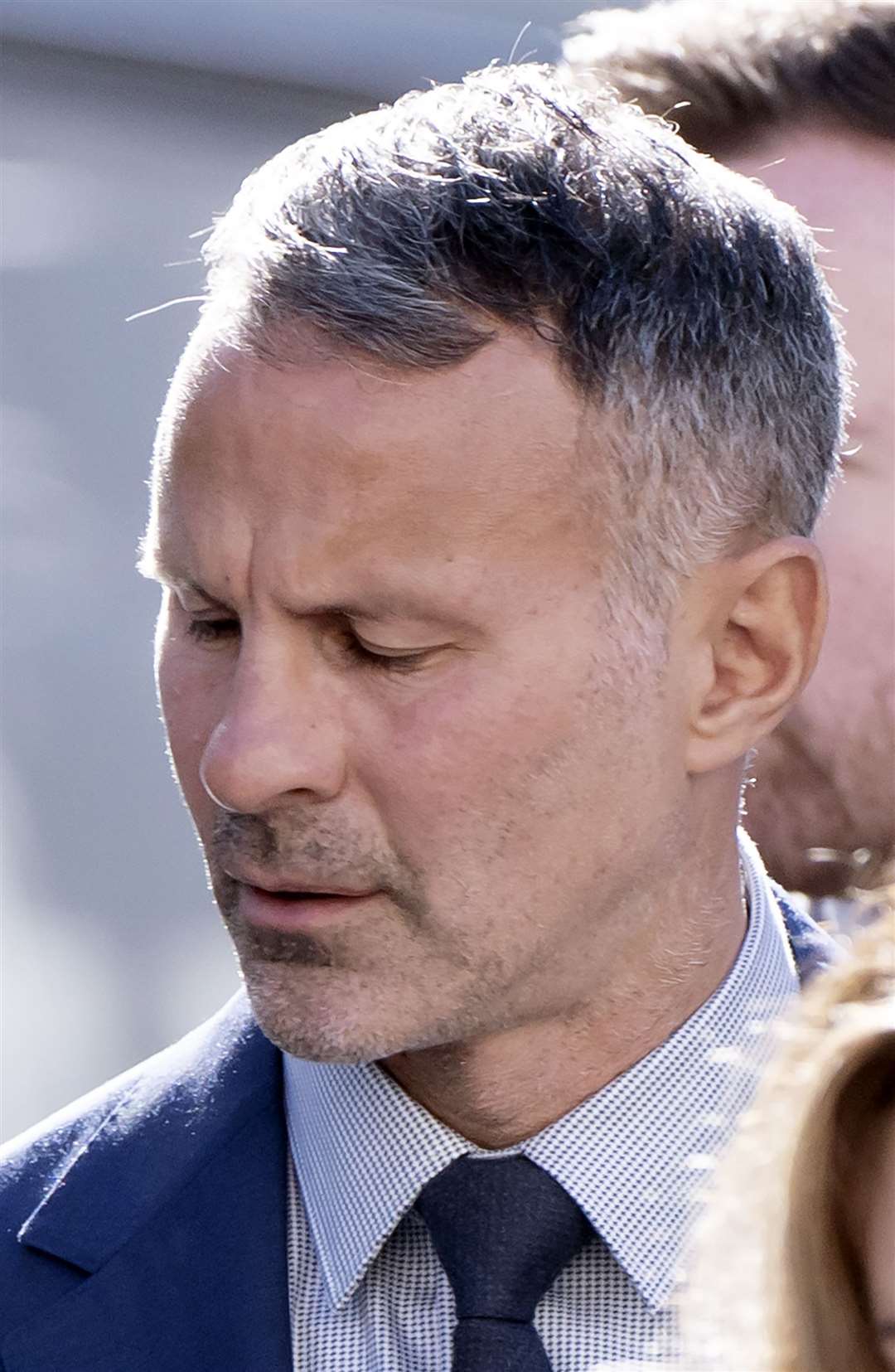Former Manchester United footballer Ryan Giggs arrives at Manchester Crown Court where he is accused of controlling and coercive behaviour against ex-girlfriend Kate Greville (Danny Lawson/PA)