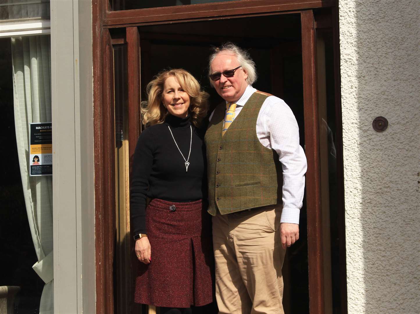 Murray and Ellie Lamont, of Mackays Hotel in Wick, say they are hopeful that the lifting of legal restrictions will open up the hospitality trade but they want staff and customers to feel safe. Picture: Alan Hendry