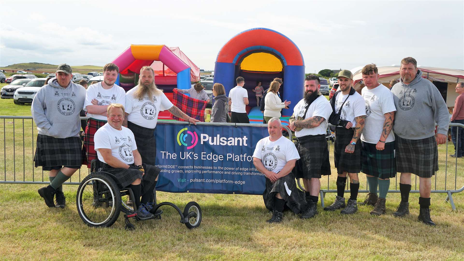Some of the para athletes line up at the Mey Highland Games 2023. Picture: DGS