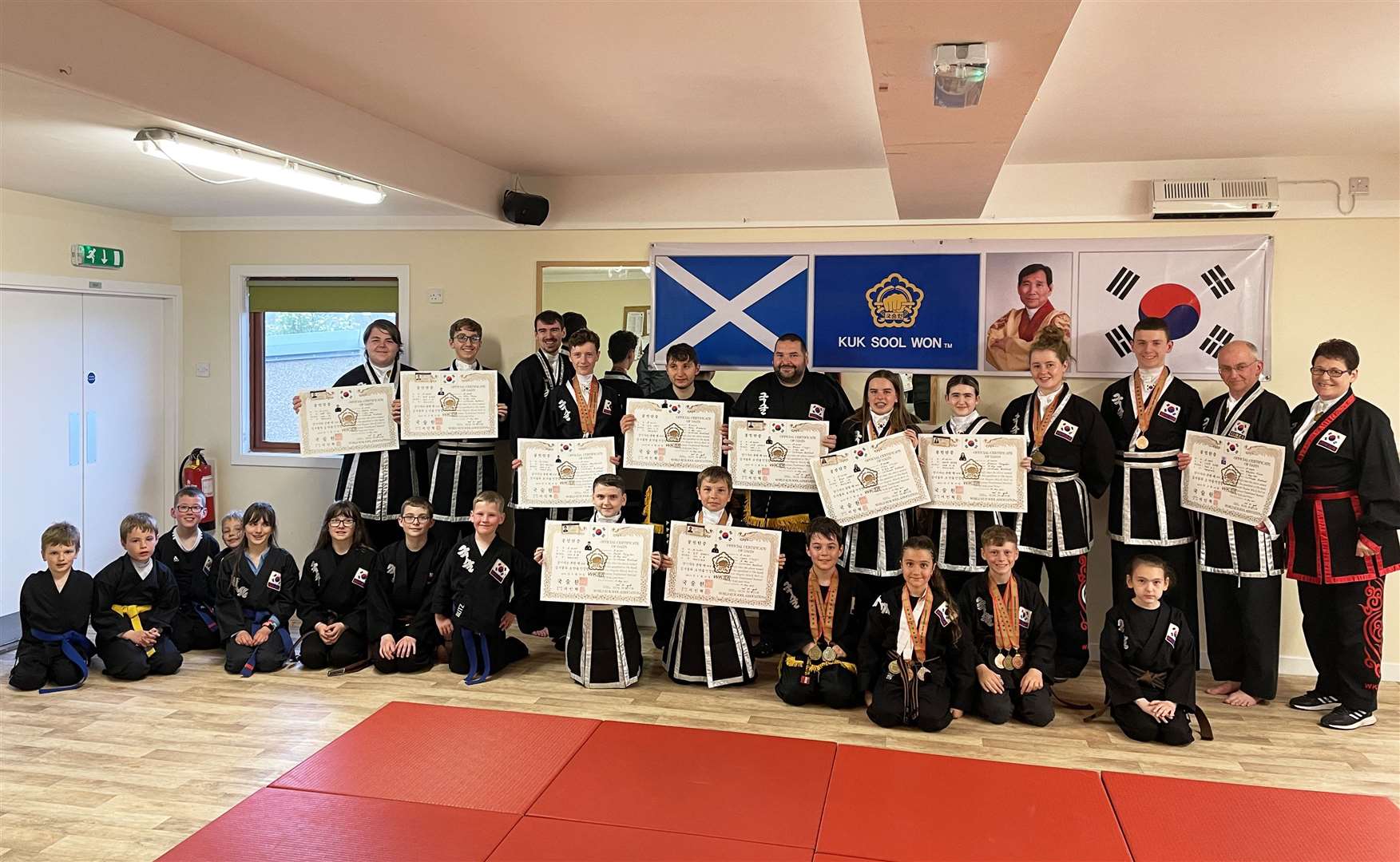 Students from Kuk Sool Won of Caithness at the event in Bathgate.