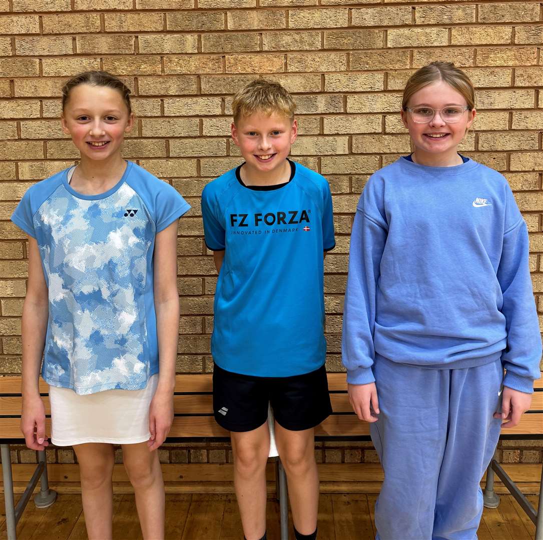 From left: Sophie Mackay, Liam Sinclair and April Steven.
