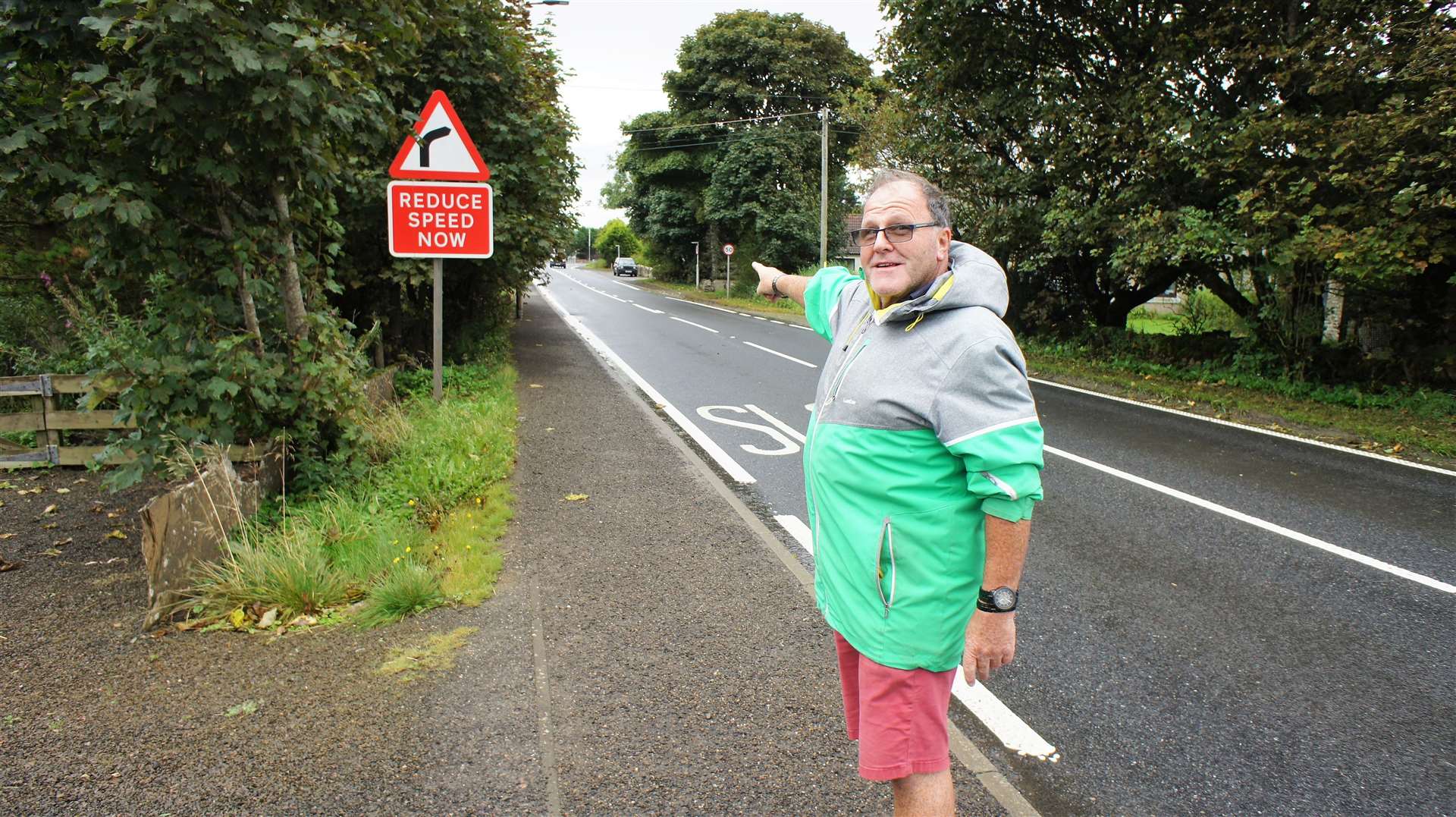 Eddie Rowan is angry that many drivers blatantly flout speed restrictions on the A9 at Spittal. Picture: DGS