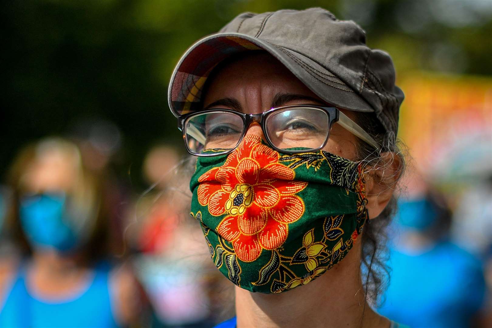 Face coverings are now regularly worn across the UK (Ben Birchall/PA)