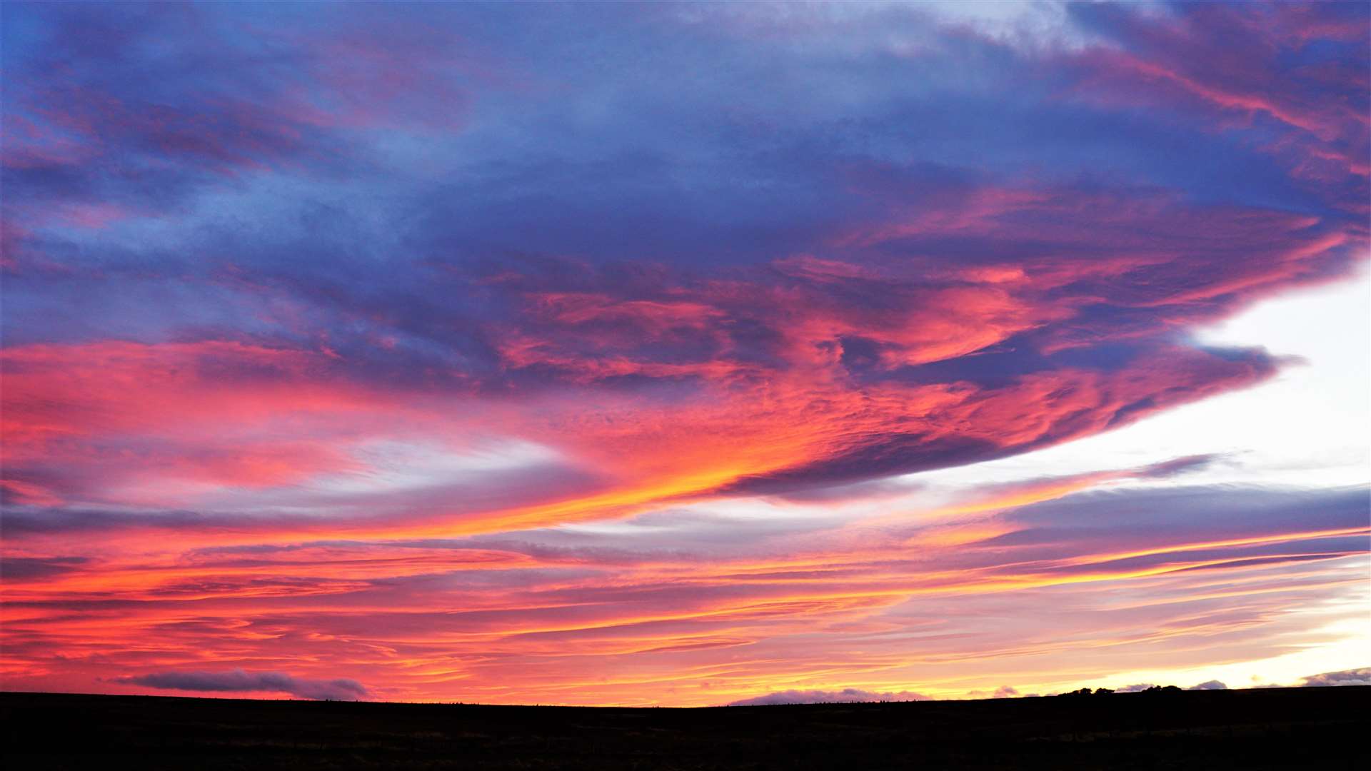 Drama playing out over the Caithness moors.