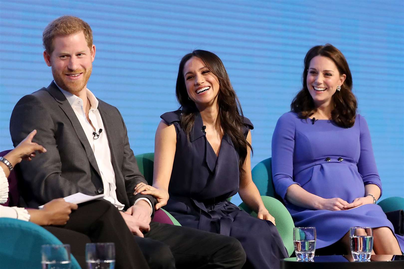 Harry, Meghan, William and Kate during the Royal Foundation Forum in central London (Chris Jackson/PA)