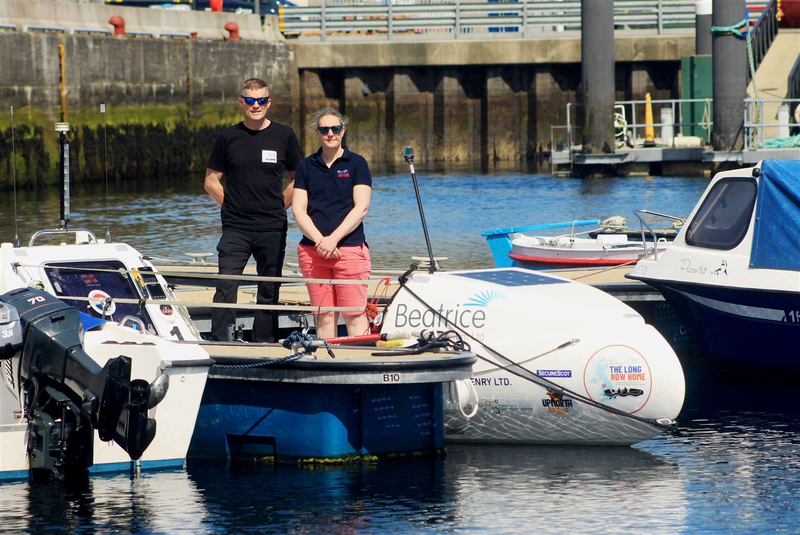 Allan Lipp and Mhairi Ross are raising funds for the RNLI and Scotland's Charity Air Ambulance. Picture: Alan Hendry