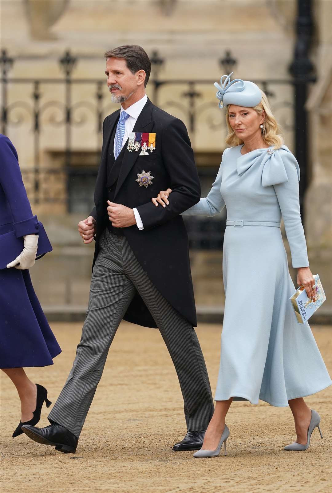Pavlos, Crown Prince of Greece and Marie-Chantal, Crown Princess of Greece (Joe Giddens/PA)