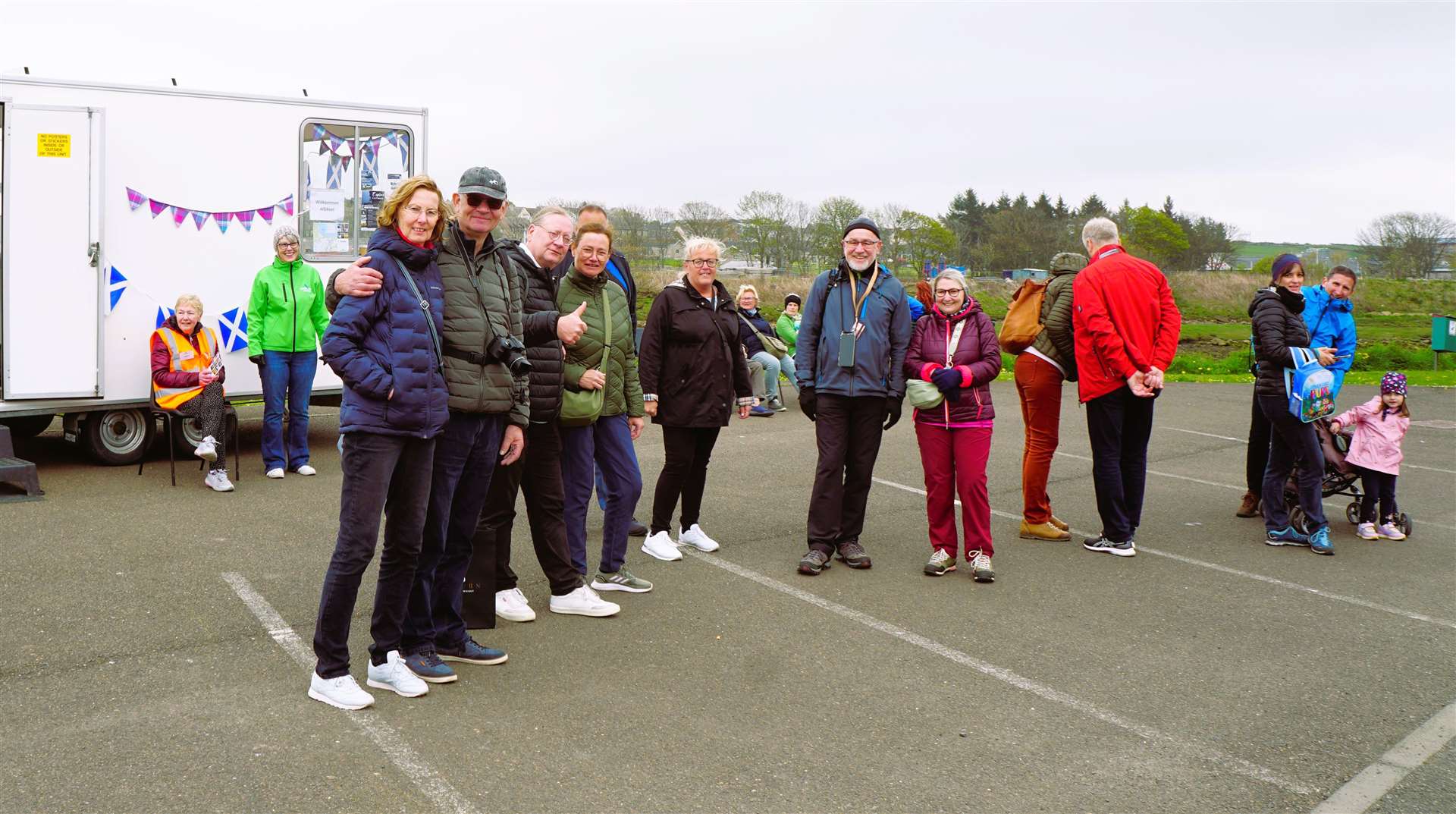 Some of the many cruise ship passengers who visited Thurso. Most we spoke to hailed from Germany. Picture: DGS