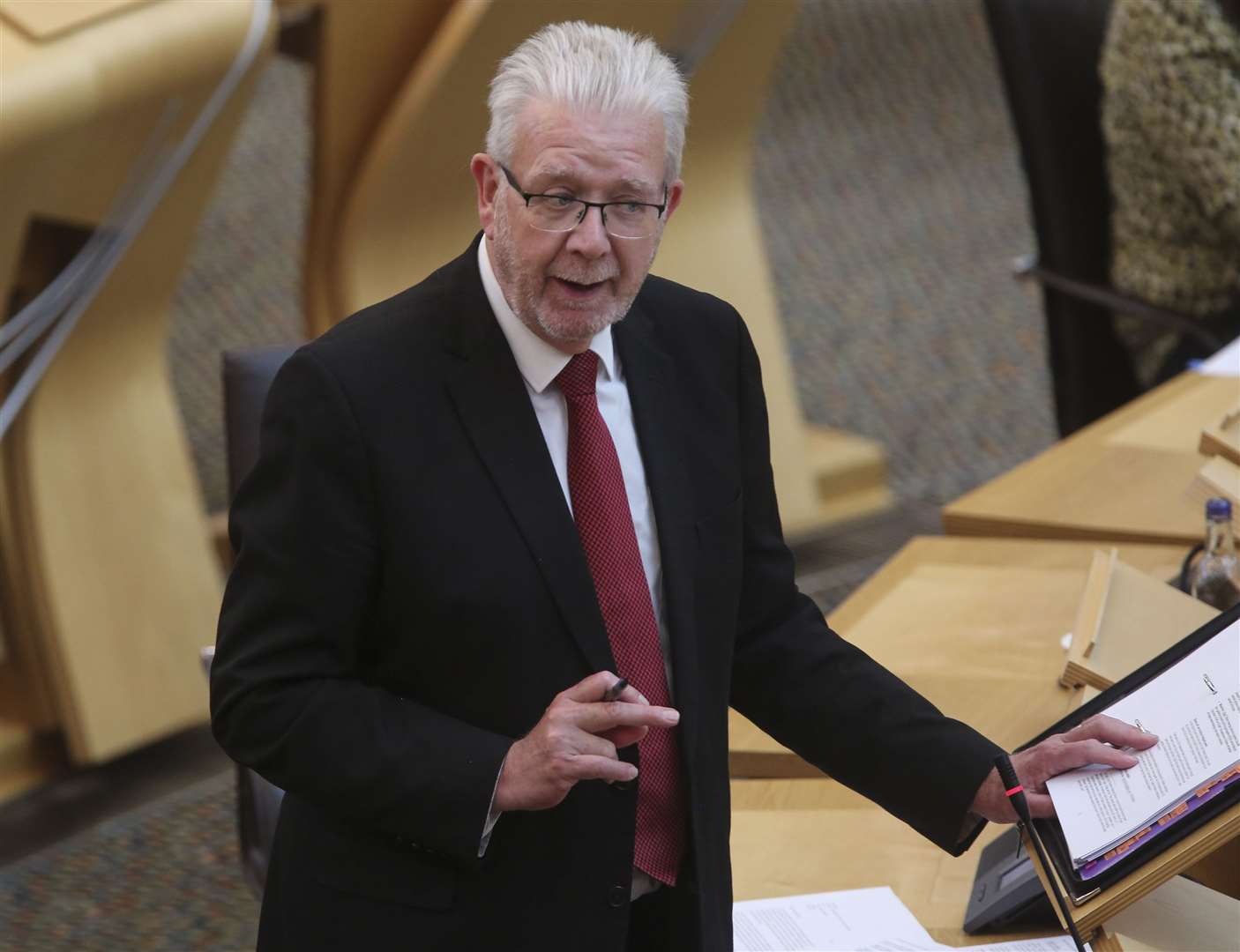 Mike Russell has resigned as president of the SNP after three years at the helm and almost 50 years involvement with the party (Fraser Bremner/PA)