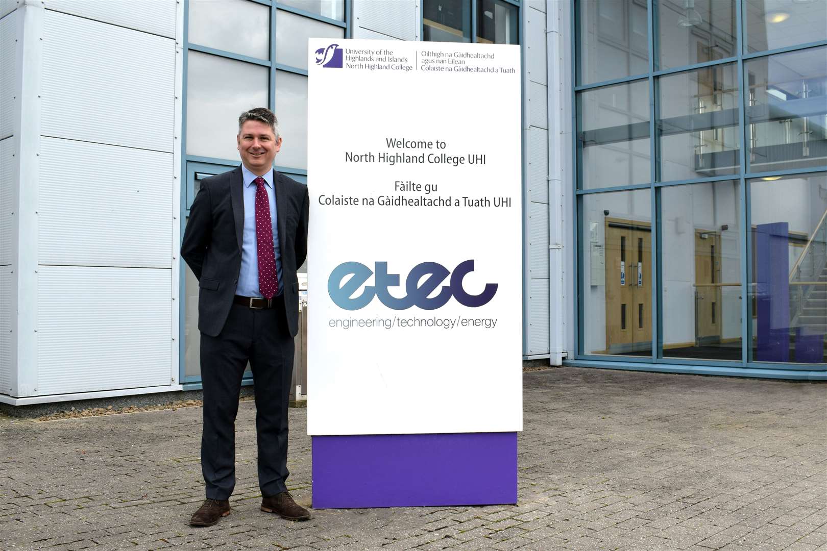 ETEC director Giles Huby, who is responsible for leading health and safety matters at North Highland College UHI.