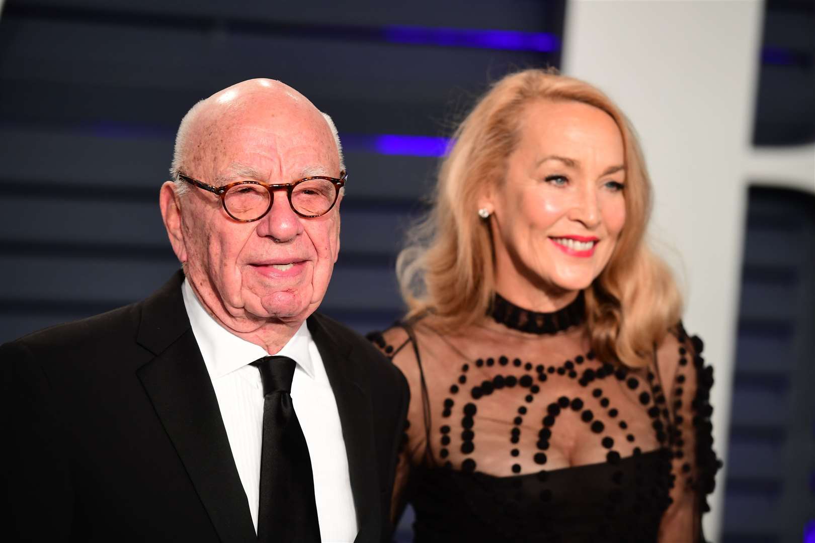 Rupert Murdoch with his fourth wife Jerry Hall (Ian West/PA)