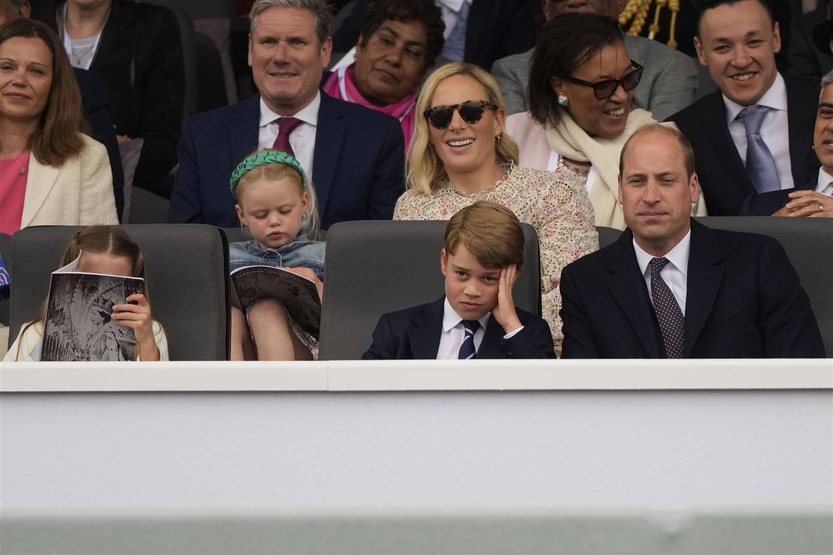 George watching the spectacle (Frank Augstein/PA)