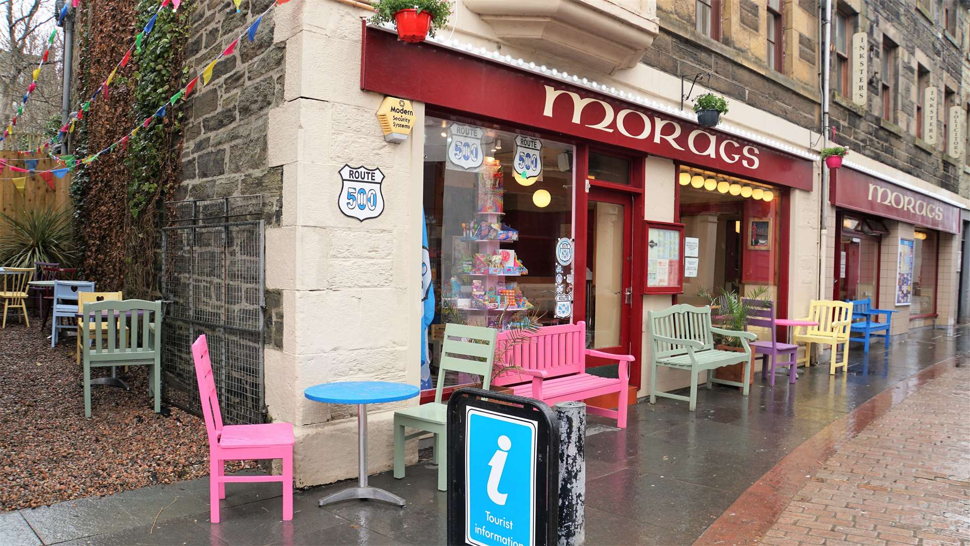 Morags Cafe on Wick's High Street had its first seated customers in a while.