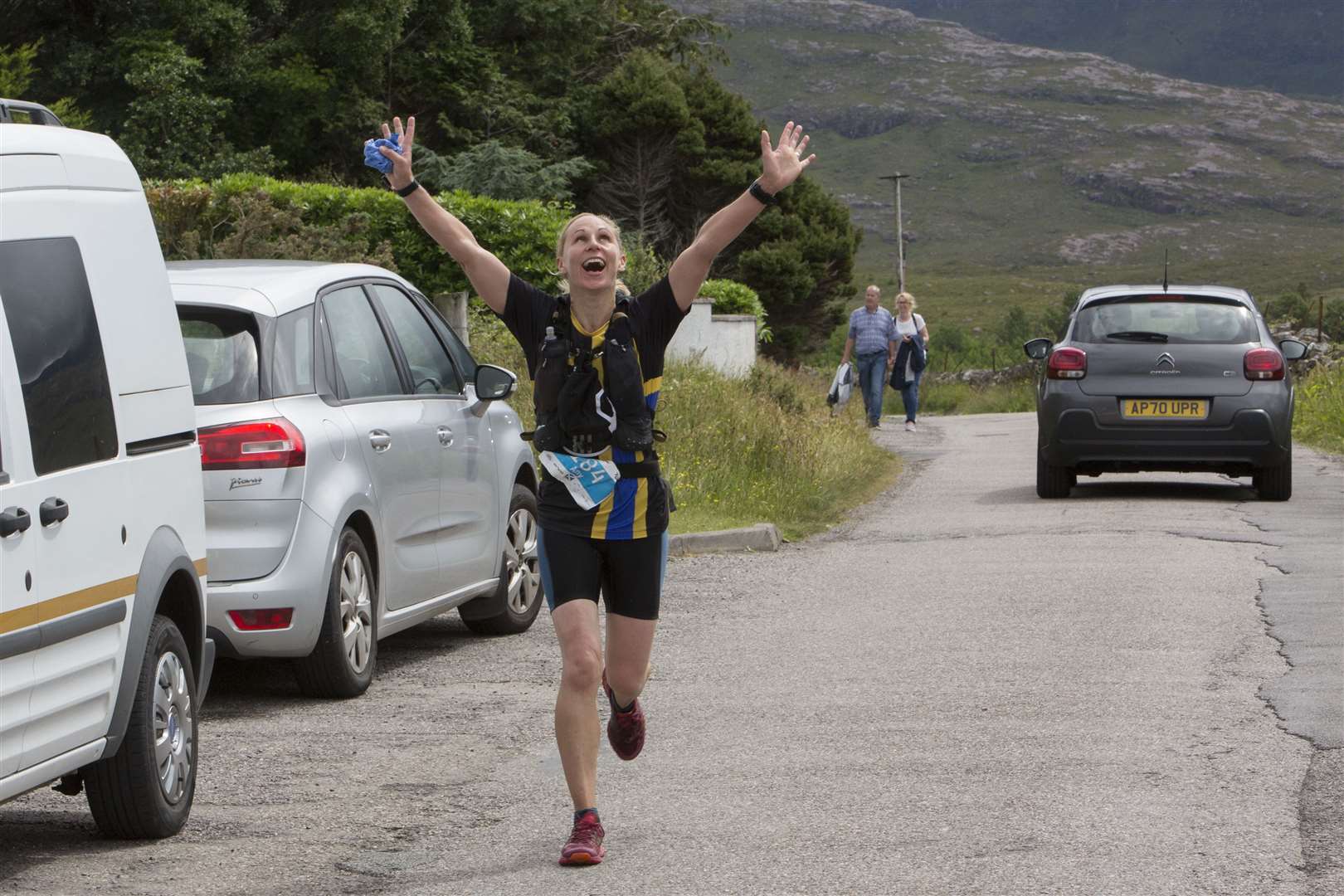 Amy Sutherland completes the Celtman Solo Point Five triathlon in a time of 8:10:48. Picture: Robert MacDonald/Northern Studios