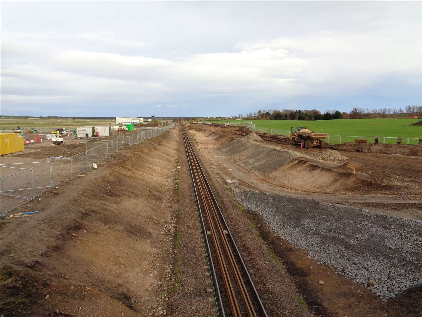 Developments at Dalcross, for the new Inverness Airport station.