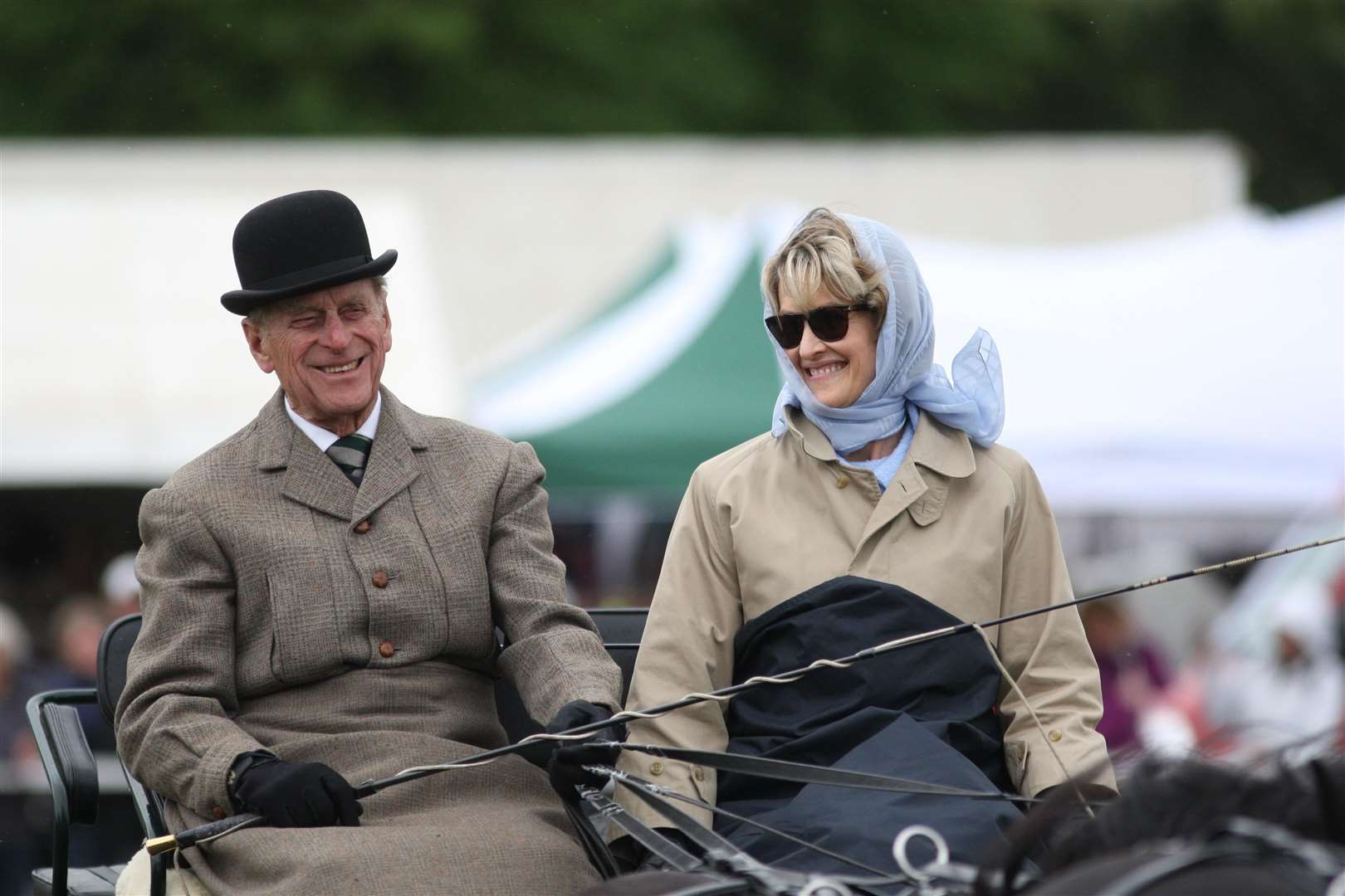 The Duke of Edinburgh with Lady Brabourne (Steve Parsons/PA)