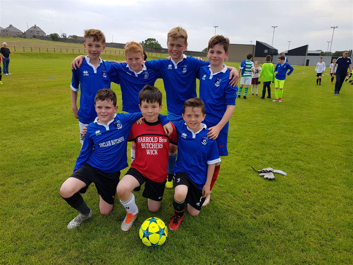 The East End under-11s who beat Thurso United.