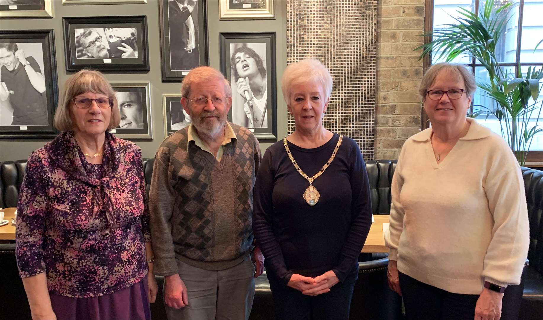 Committee members at a recent meeting – (from left) Hilary Mackay, David Corner, Linda Stuart and Cath Tod. Those missing from the photo are Christine Macleod, Callum Macleod and Jean Currie.