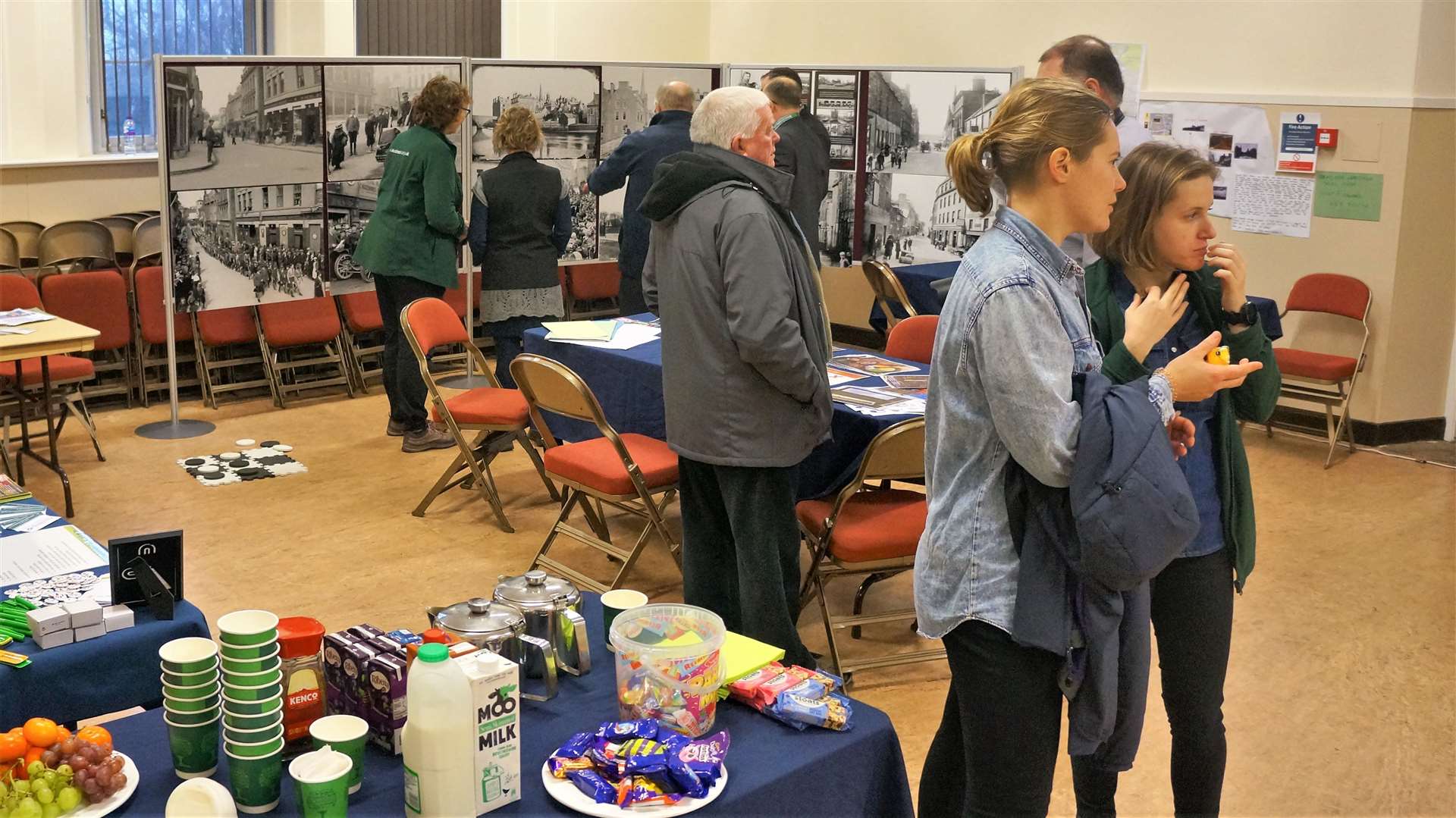 Refreshments, information and engaging conversation were on offer at the Sustrans event. Pictures: DGS