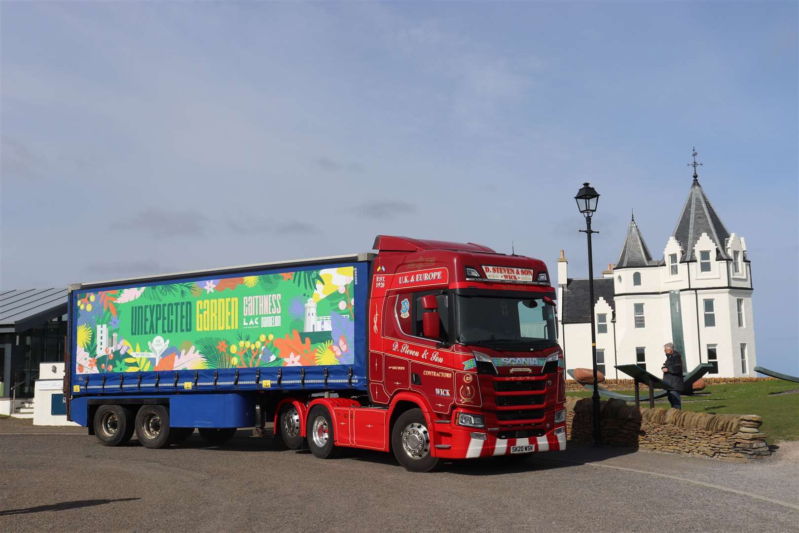 The Unexpected Garden project will take to the roads of Caithness in an ex-Tesco lorry, courtesy of D Stevens & Son.