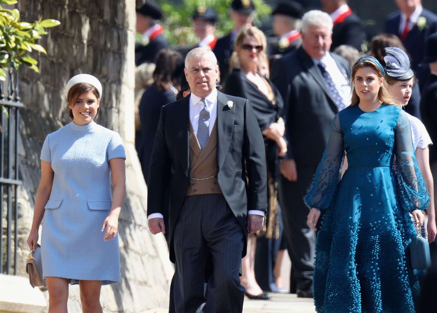 Princess Eugenie, the Duke of York and Princess Beatrice will all move down a place in the line of succession (Chris Jackson/PA)