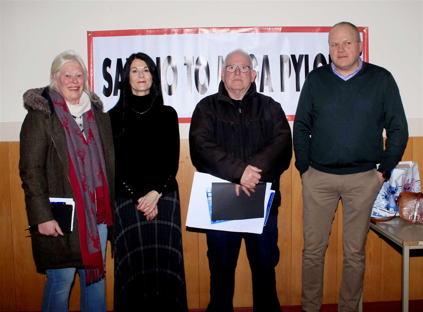 A public meeting in Dunbeath was prompted by controversial plans for new high-voltage pylons. Picture: Alan Hendry