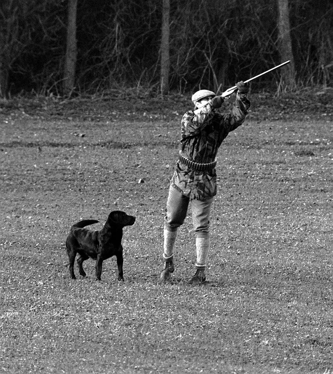 The Earl of Wessex shooting at Sandringham in 1981 (PA)