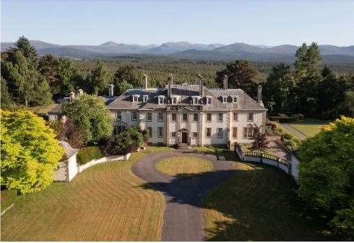 Stunning Aultmore House sits in 25 acres of land.