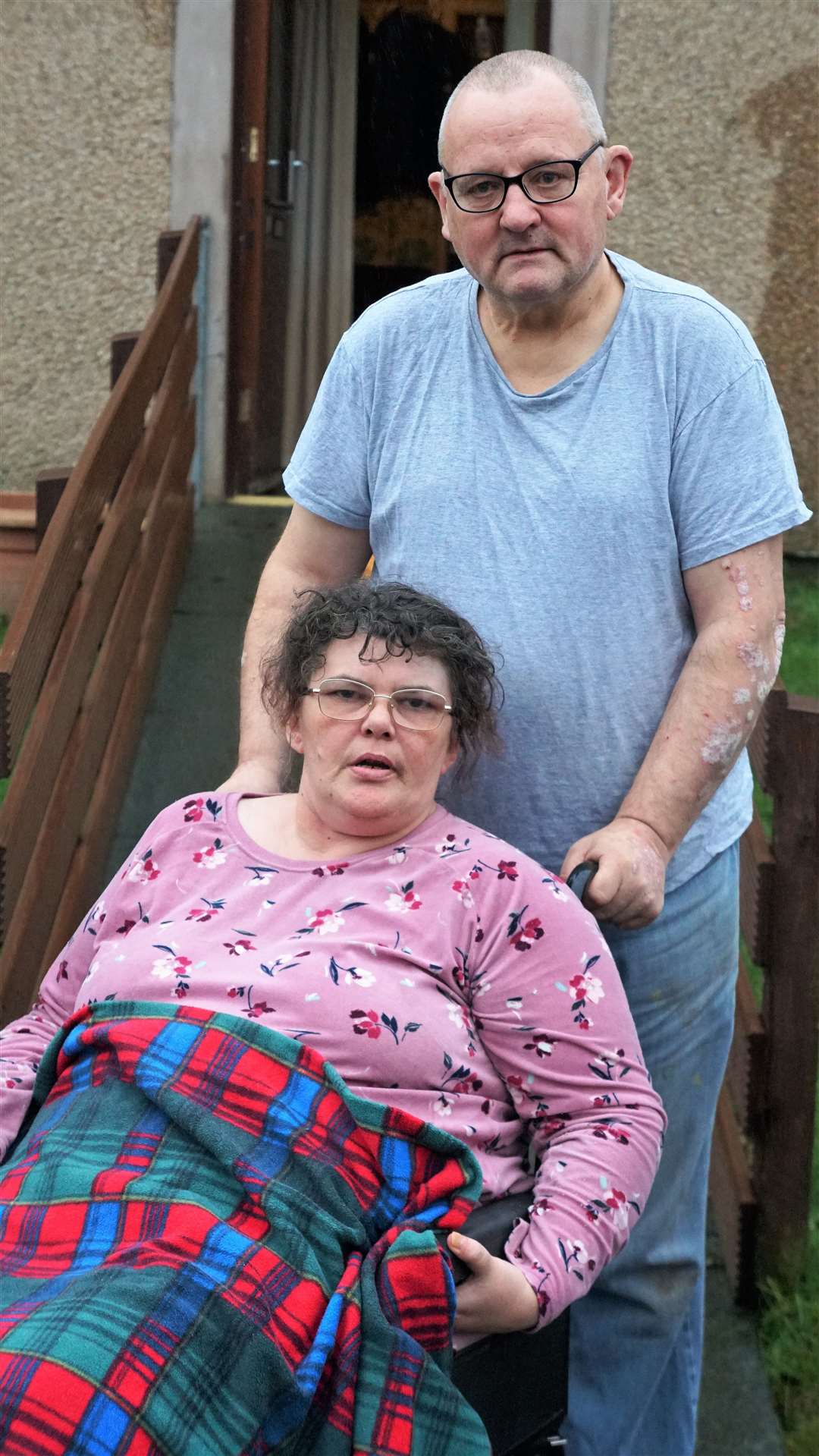 Ronnie is Janet's partner and full-time carer. Picture: DGS