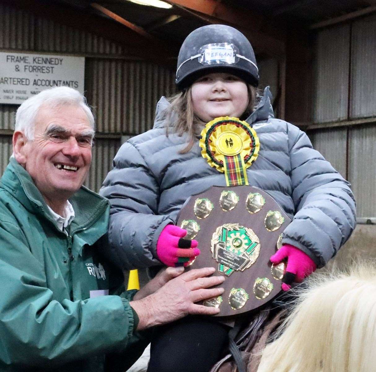Teegan Cannop with Frank Stephen. Picture: Neil Buchan