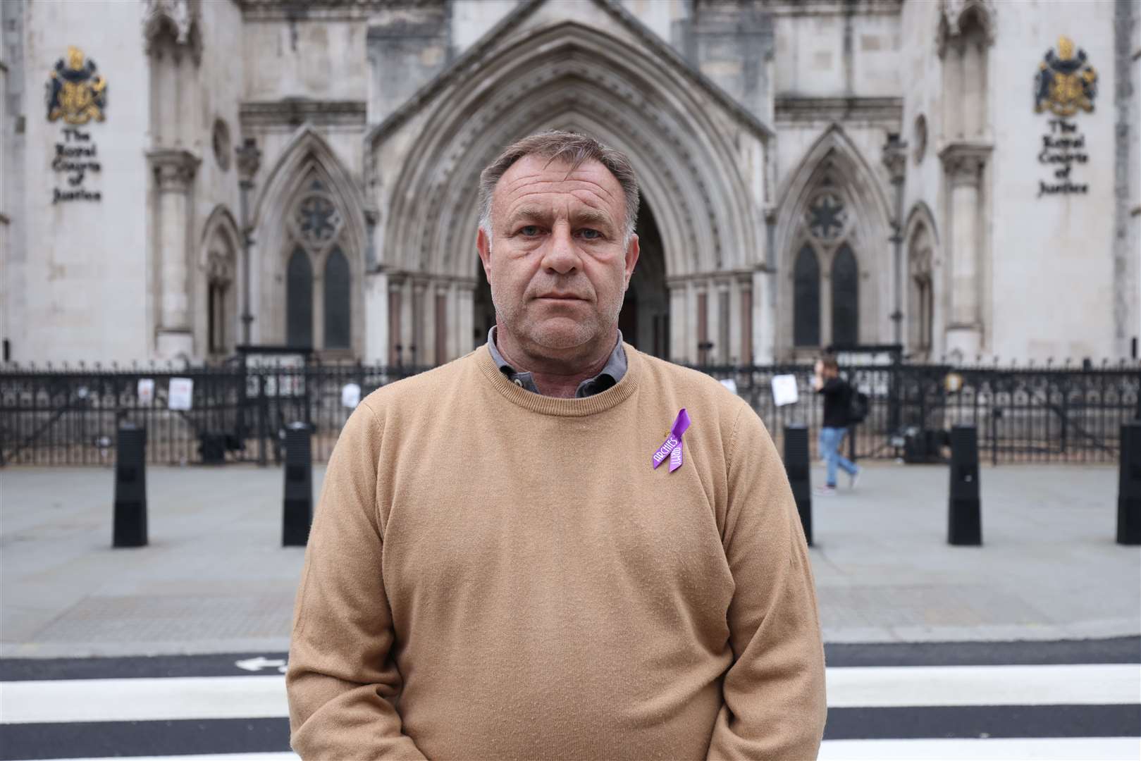 Paul Battersbee outside the High Court (James Manning/PA)