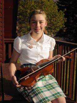 Young Wick fiddler Emily Morrison won a bronze medal on her debut at a national Mod.