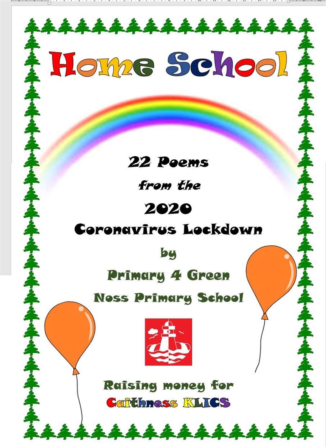 The poetry collection by Noss Primary 4 Green will raise money for Caithness Klics.