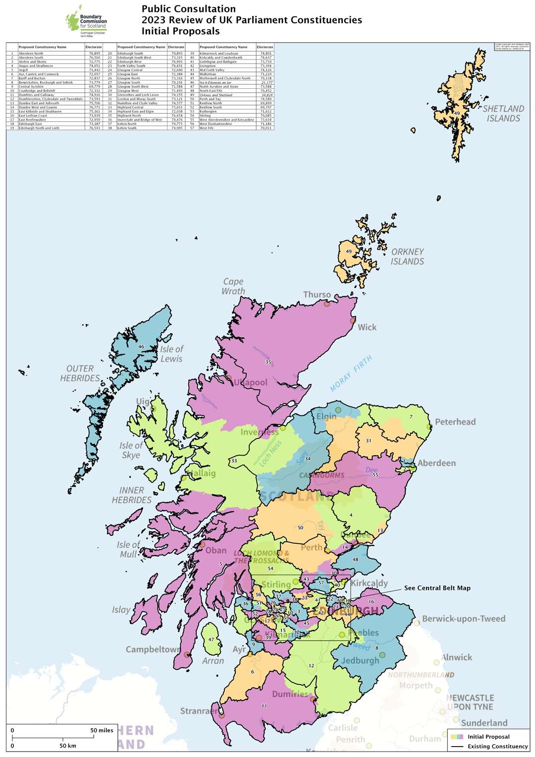 The proposed new Highland North constituency