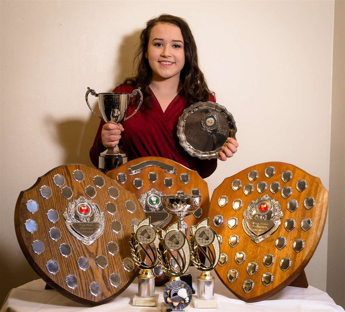 Morven Coghill was named Wick Junior Badminton Club player of the year. Picture: Ferguson Studios