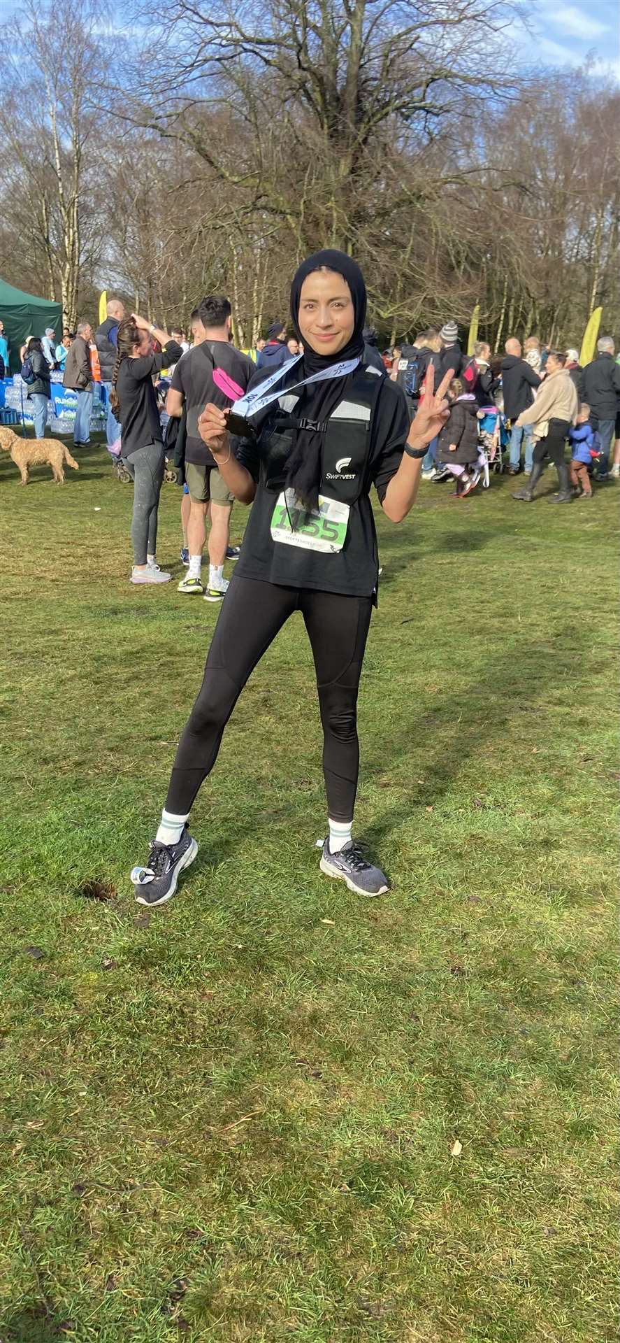 Primary school teacher Tanzeela Khalid will run Sunday’s London Marathon after gaining a place through the Team TCS Teachers scheme (Handout/PA)