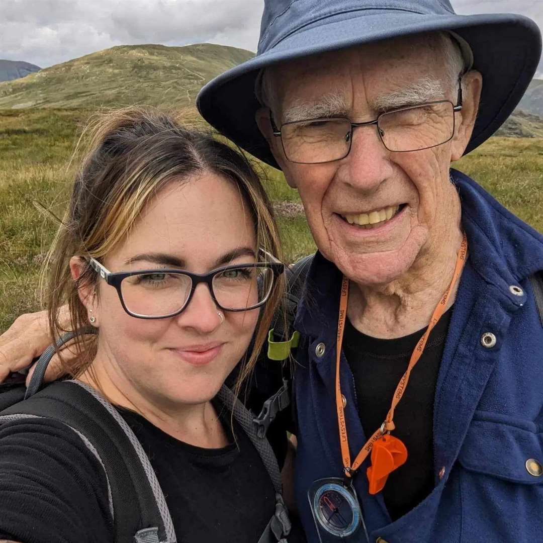 Fred Ward and Kathryn Mulville have climbed between 40 and 50 peaks in the Wainwrights (Kathryn Mulville/PA)